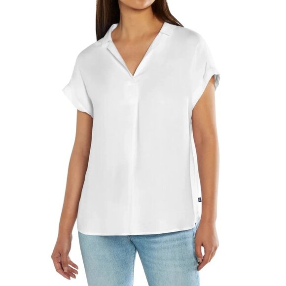 GAP Ladies' Popover Blouse, Short Sleeve, Size L "NEW" - Picture 1 of 3